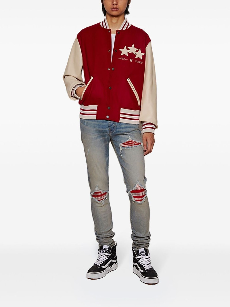 AMIRI logo-embroidered bomber jacket outlook