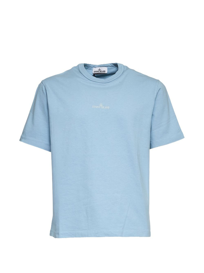 logo-embroidered T-shirt 1