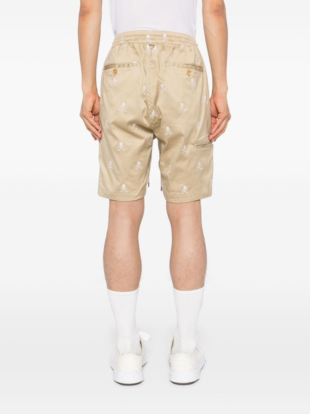 logo-embroidered shorts - 4