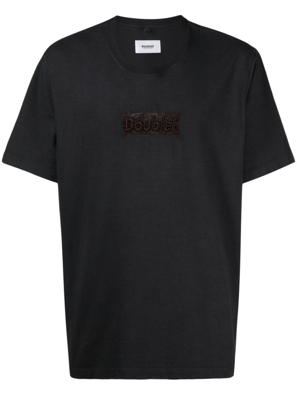 logo-patch organic cotton T-shirt - 1