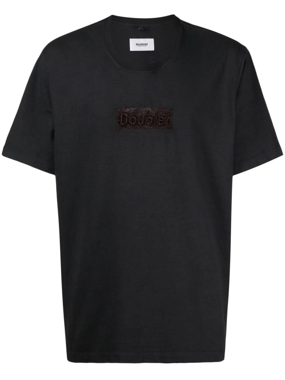 logo-patch organic cotton T-shirt - 1