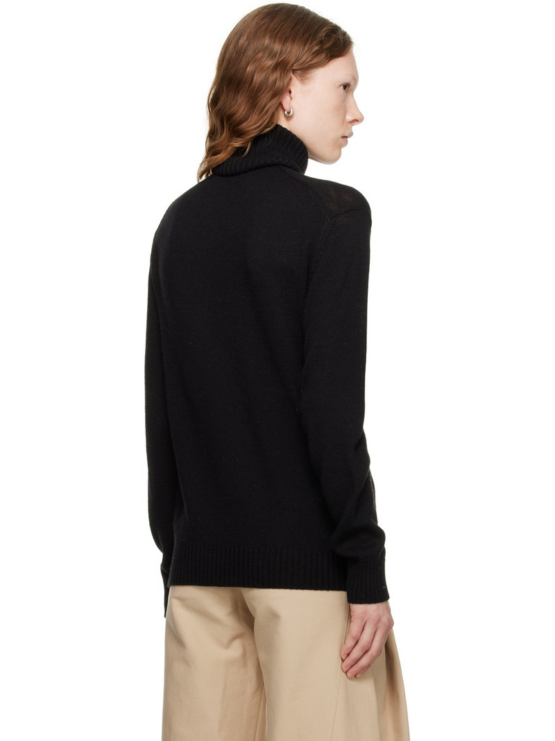 Black Embroidered Turtleneck 3