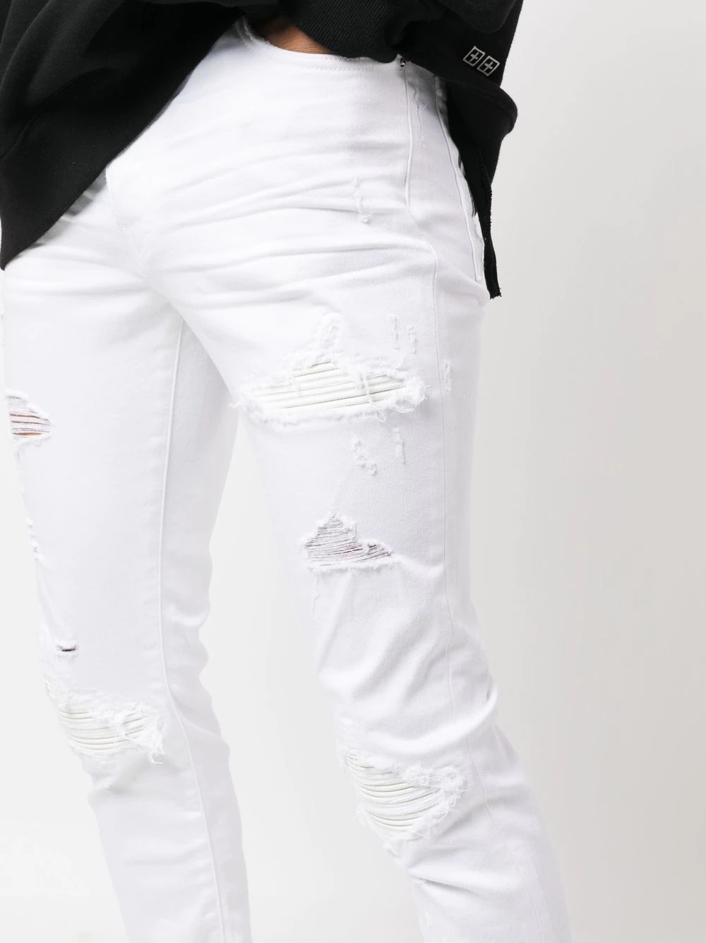 MX1 Skinny Denim Jeans "White" - 5