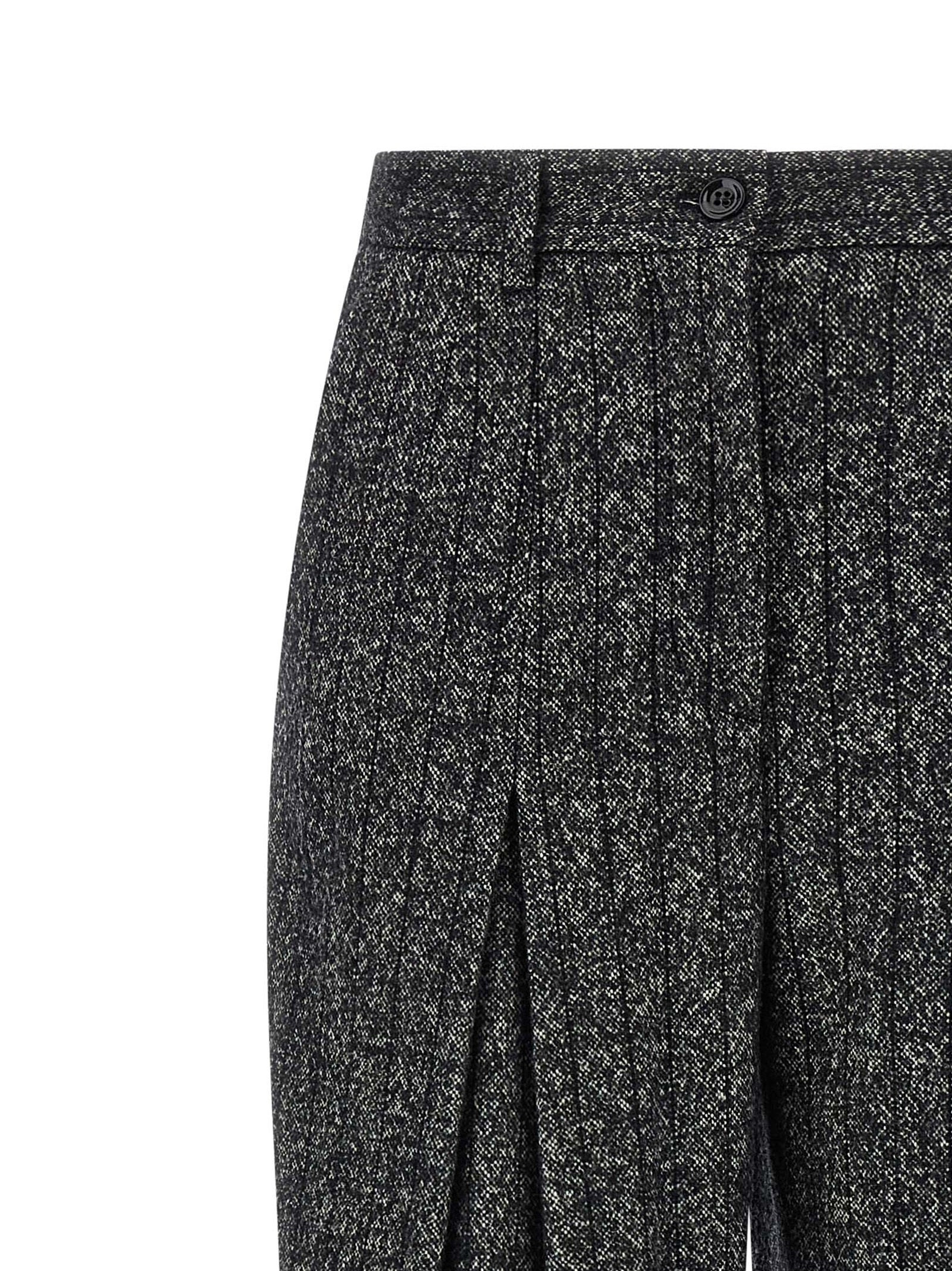 Dolce & Gabbana Women Striped Wool Pants - 3