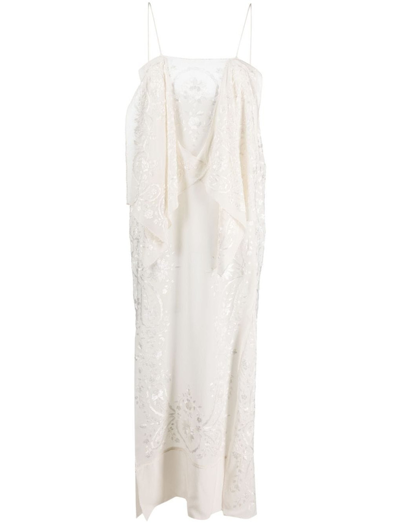 Pomaki sleeveless silk dress 1