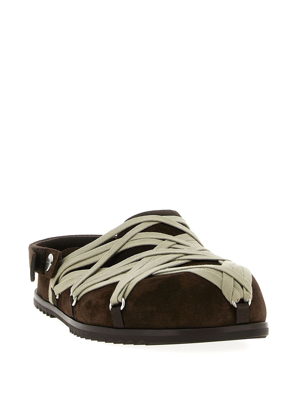 Megalace lace-up mules - 2