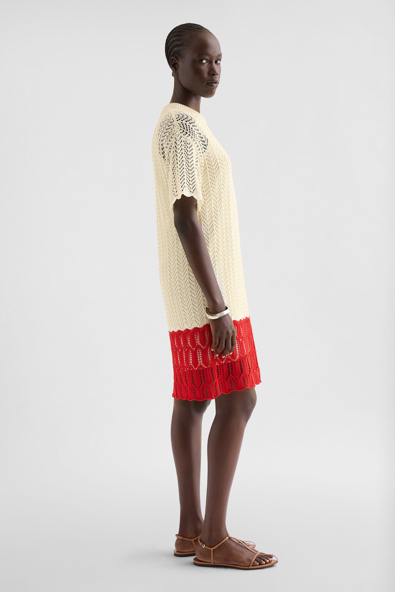 Cotton Pointelle Mini Dress 3