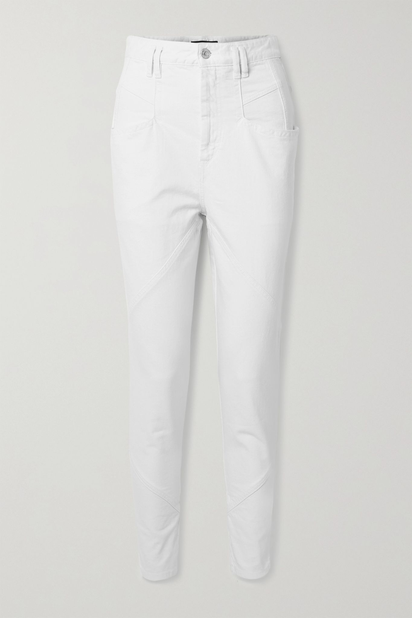 Nadeloisa paneled high-rise tapered jeans - 1