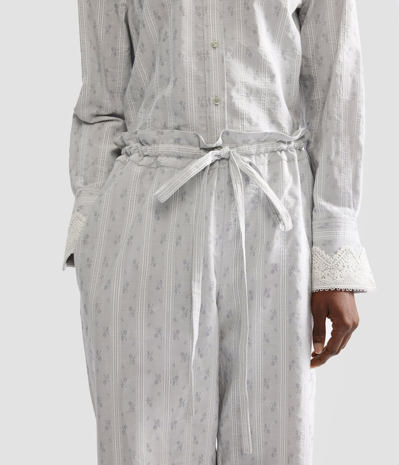 DITSY COTTON STRIPE DRAWSTRING TROUSER 4