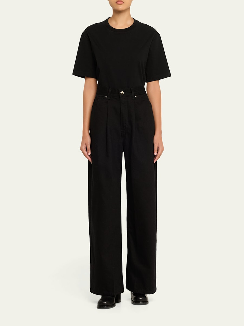 RÙADH The Archer Pleated Wide-Leg Jeans outlook
