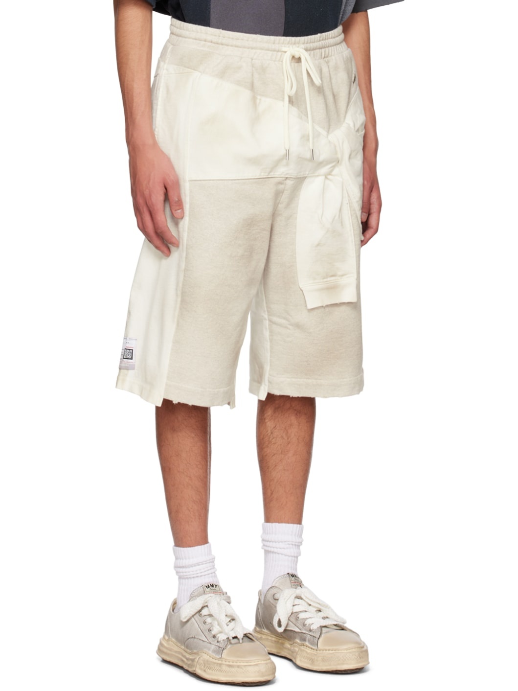 Off-White Paneled Shorts - 2