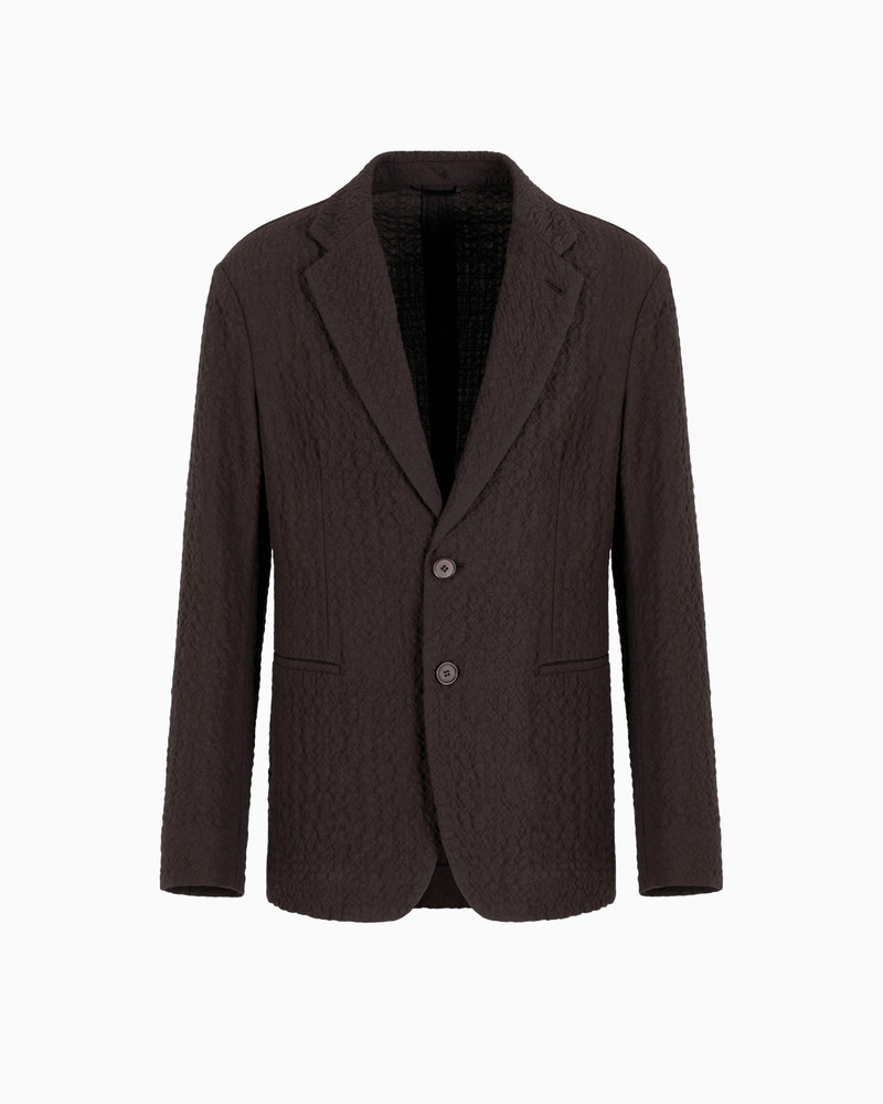 STRETCH VIRGIN WOOL SINGLE-BREASTED, JACKET 1
