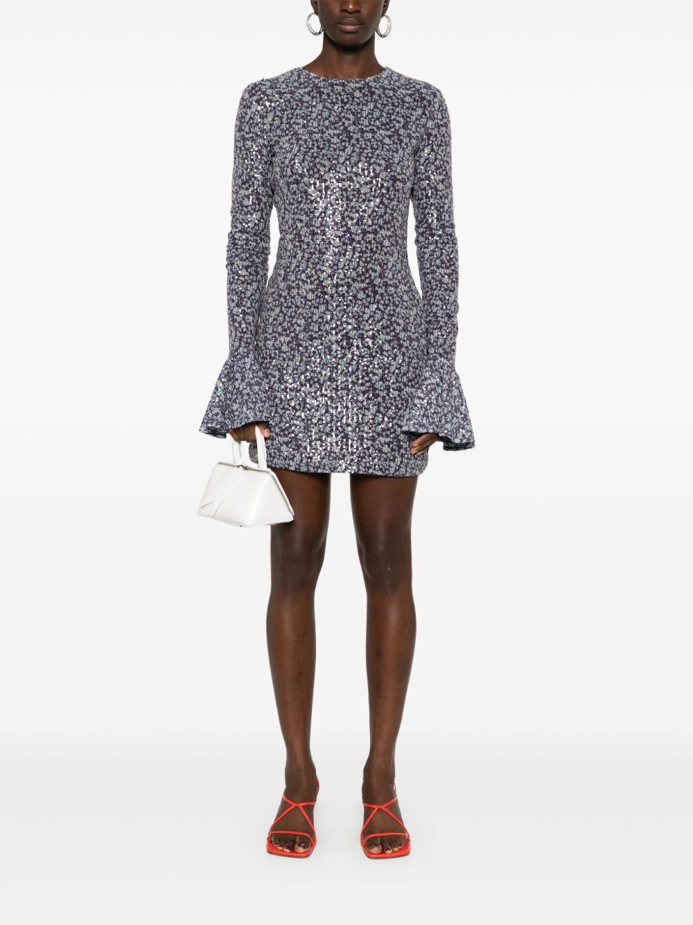 sequinned mini dress - 2