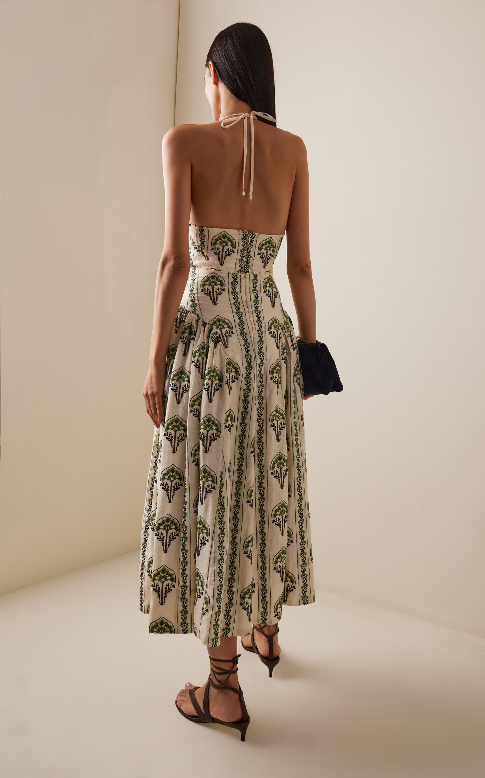 Balsa Moriche Midi Linen Dress multi - 4