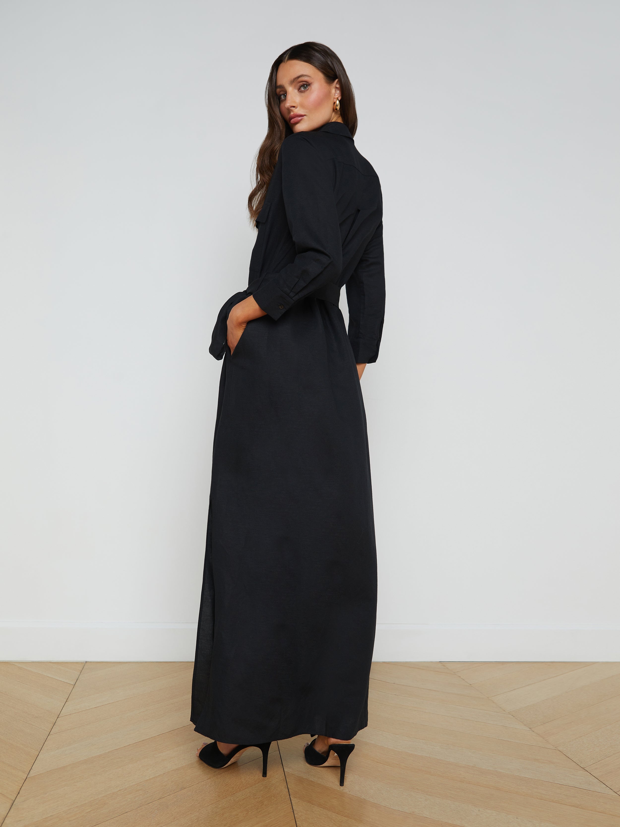 Cameron Linen-Blend Shirt Dress - 4
