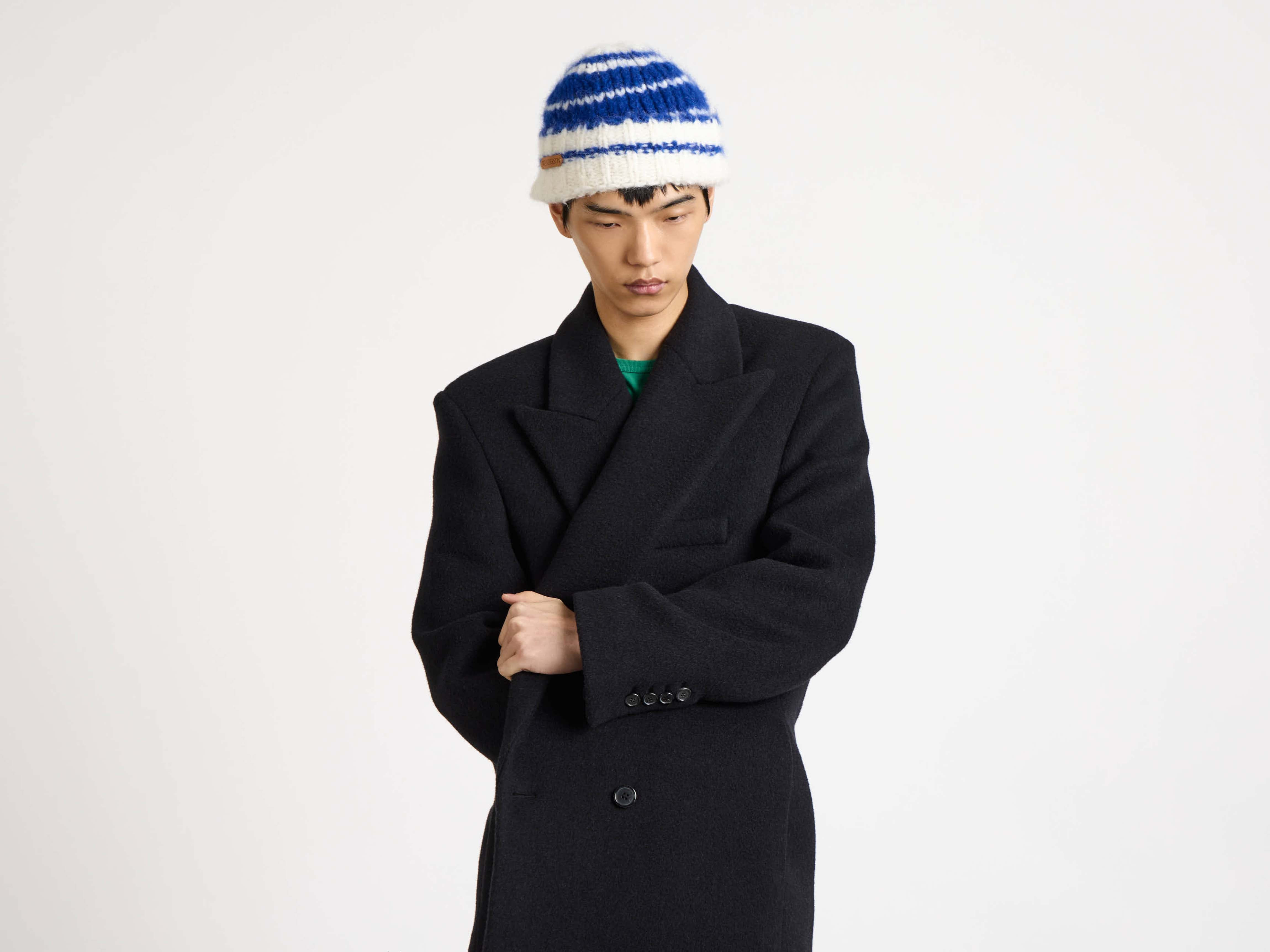 DOUBLE BREASTED FORMAL COAT IN BLACK - 5