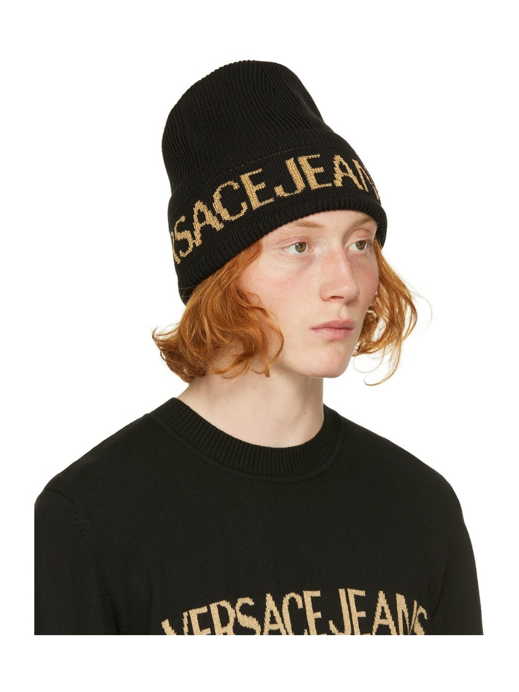 Black & Gold Logo Beanie - 2