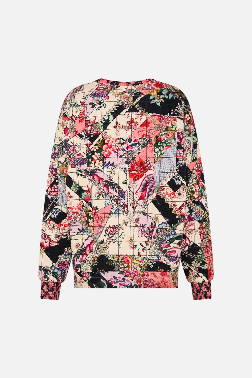 SILK BAND DROPPED SHOULDER SWEATSHIRT - 7