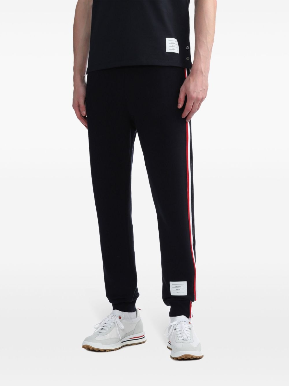 RWB stripe loopback track pants - 3