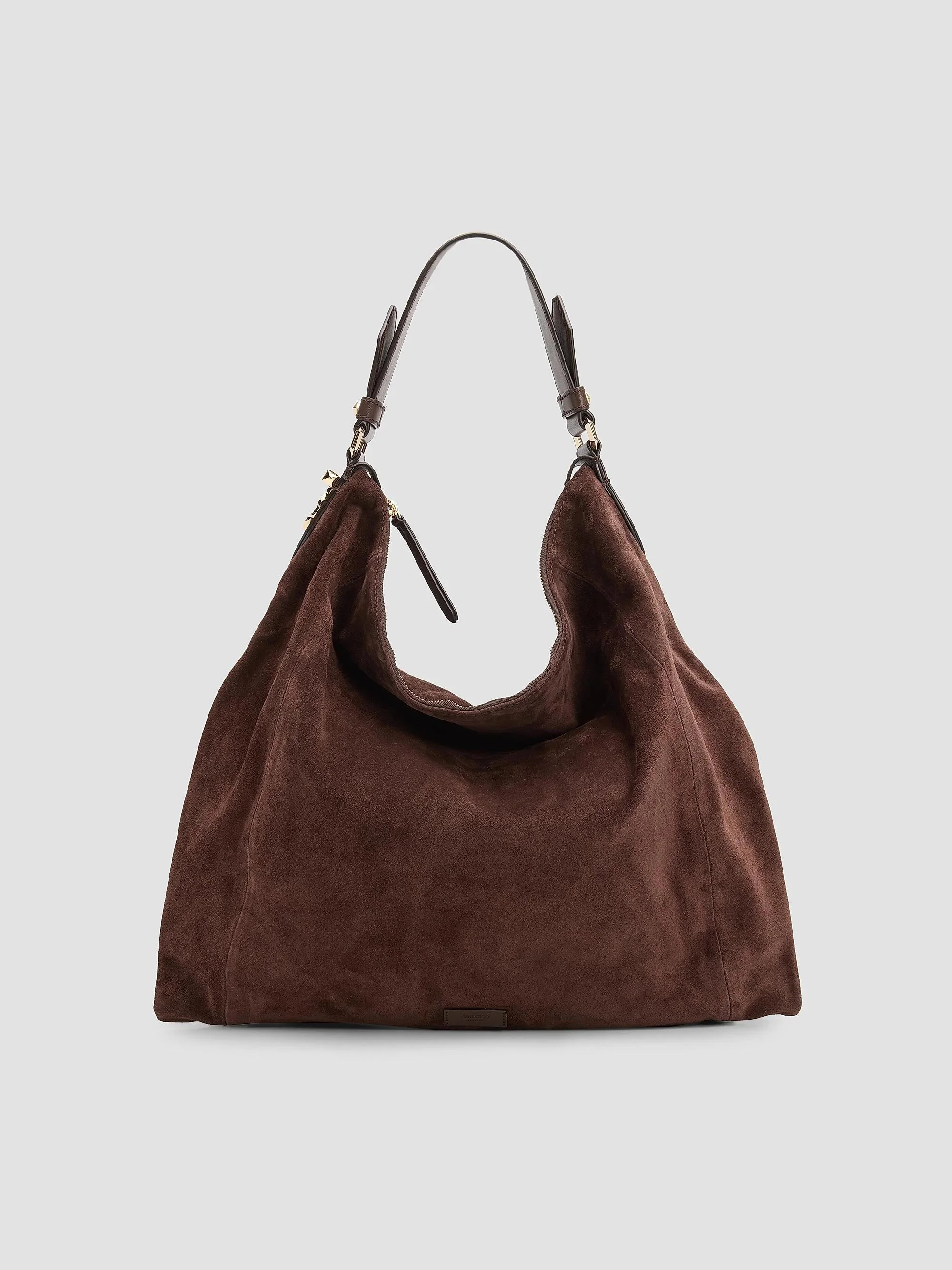 Women's Ana Suede Hobo Bag - Chocolate Light Gold - 1