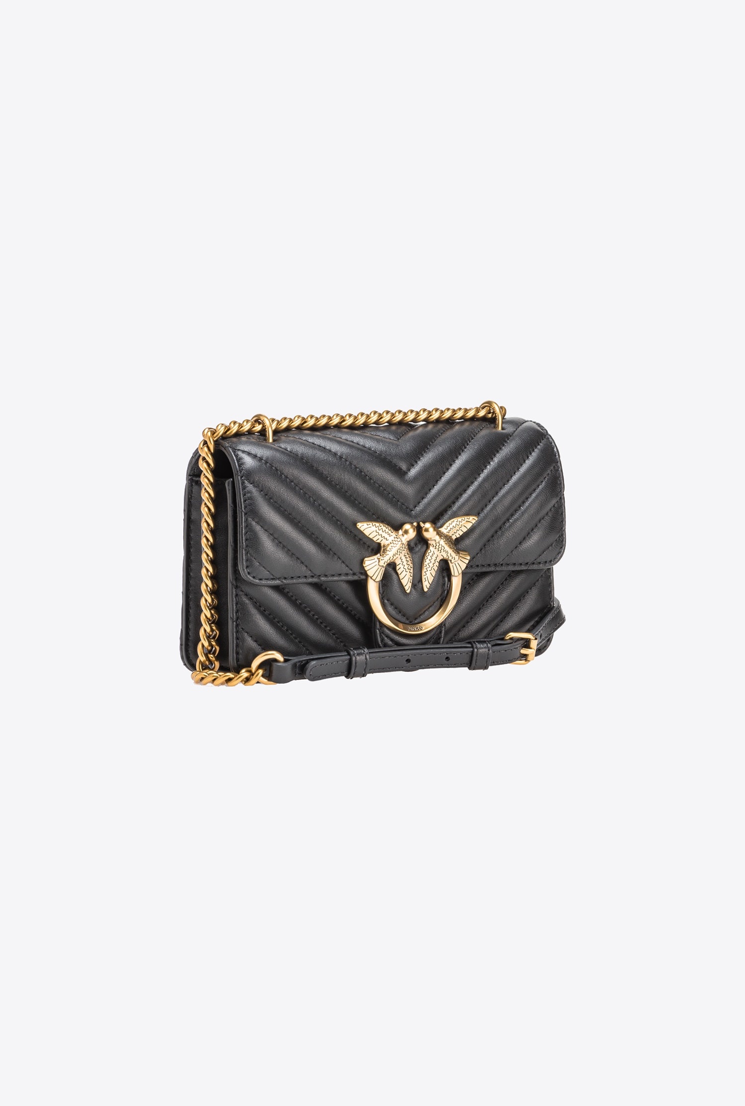 ショルダーバッグ・ポシェット PINKO CHEVRON QUILTED NAPPA MINI LOVE BAG Pinko Mini Love Bag One Chevron | italist