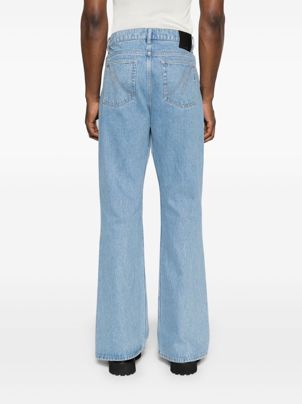mid-rise bootcut jeans - 4