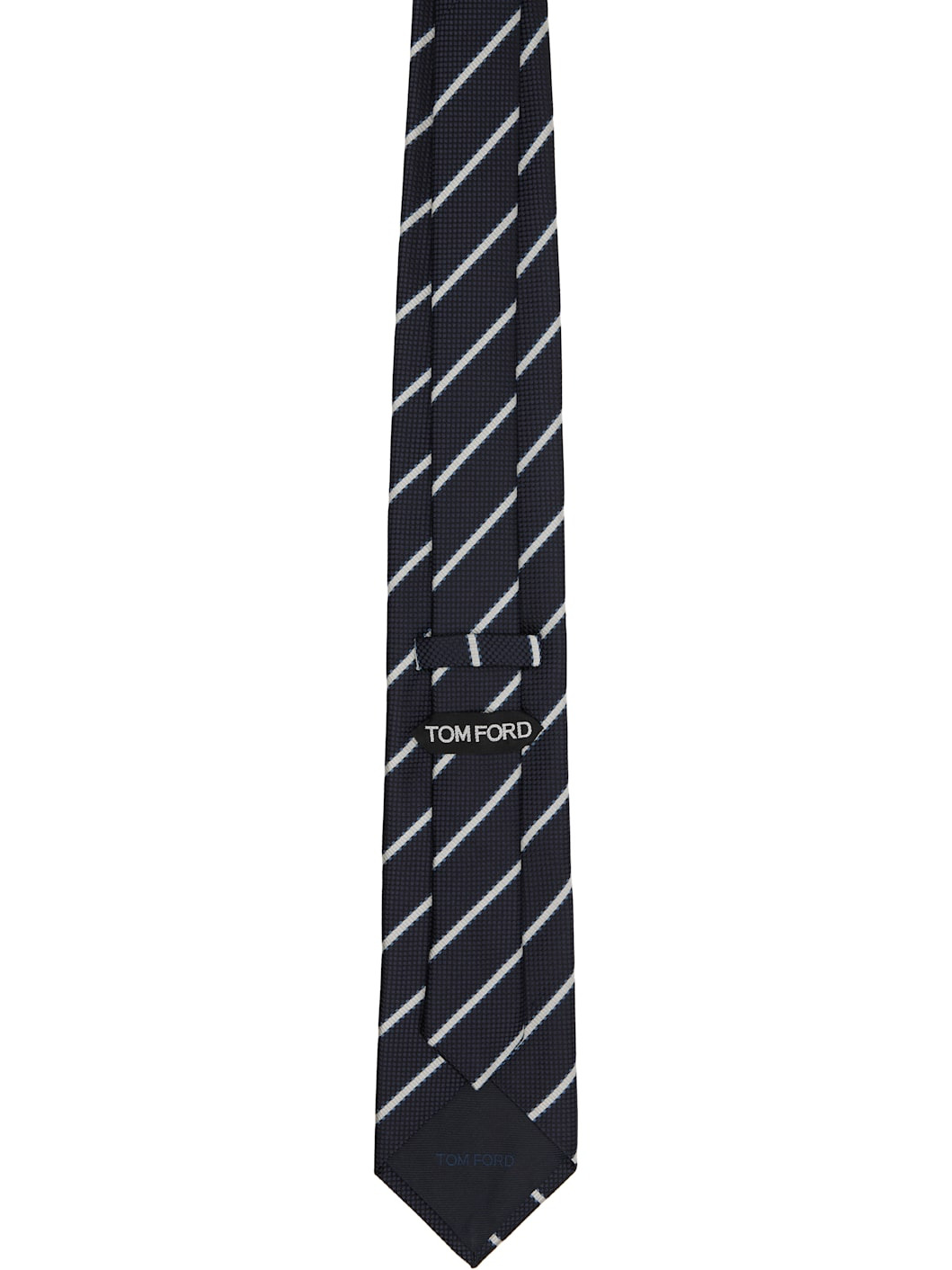 Navy Alternate Weave Regimental Tie - 2