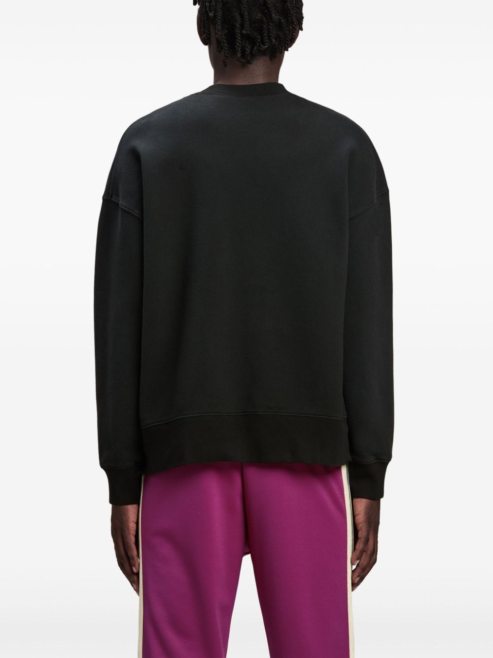 logo-print cotton sweatshirt - 5