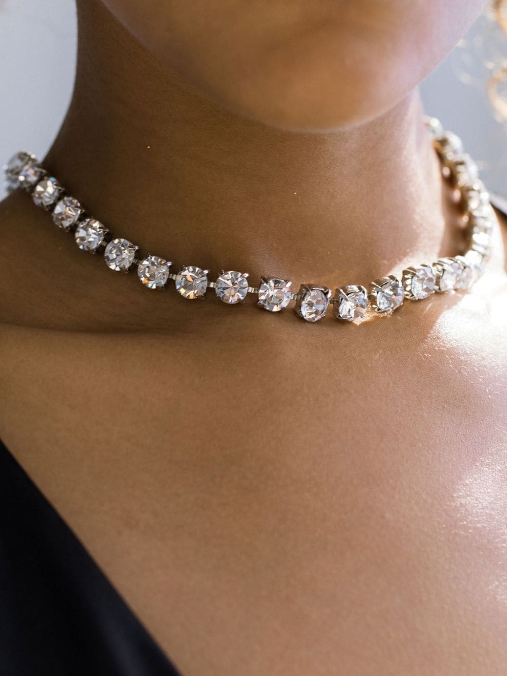 Mylah crystal-embellished necklace - 3