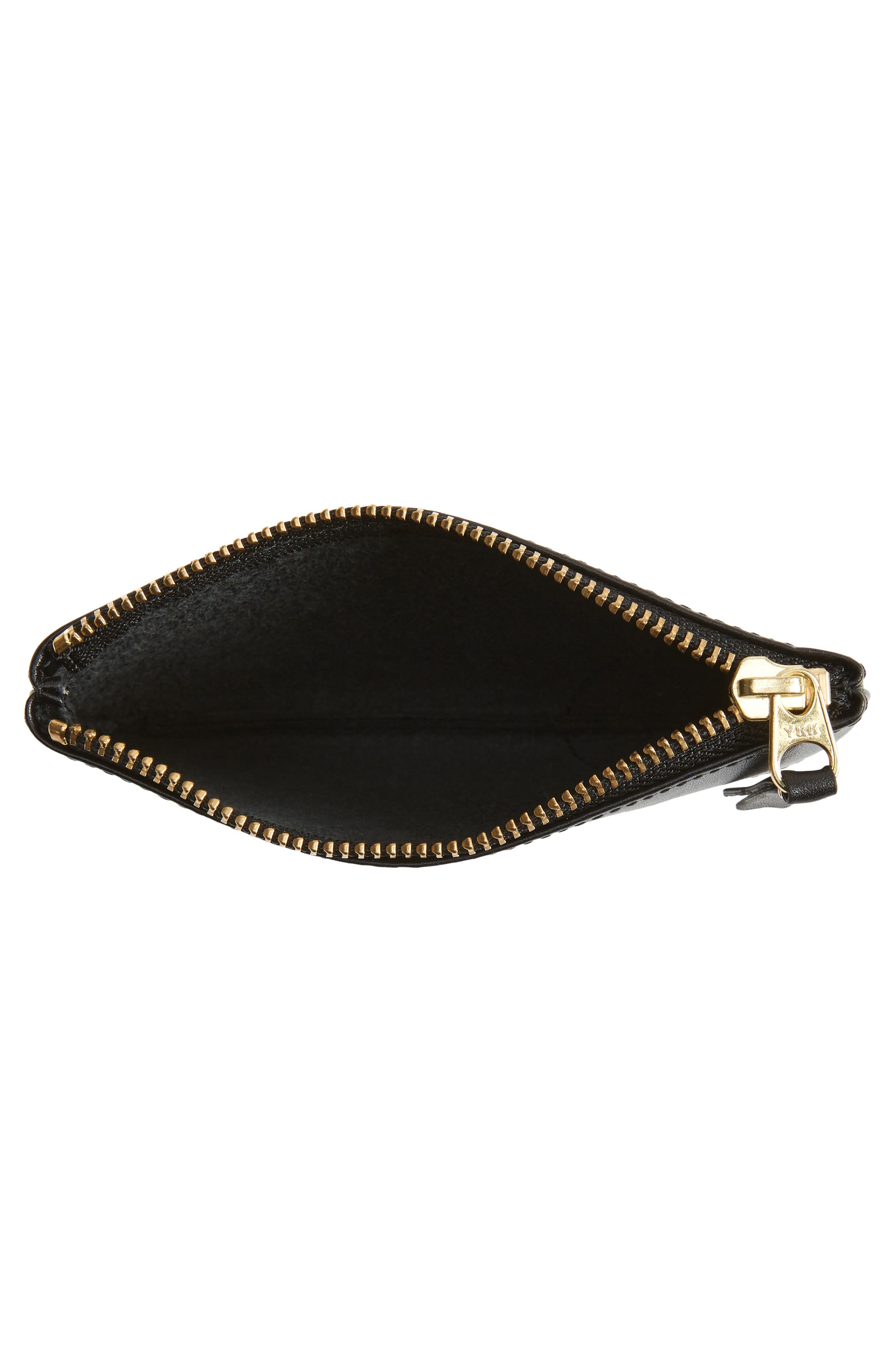 Comme des Garçons Wallets Small Classic Leather Zip-Up Pouch in Black at Nordstrom - 2