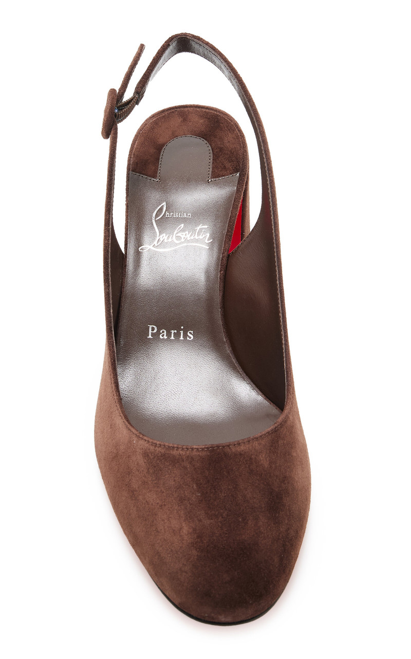 So Jane 55mm Veau Velours Slingback Pumps brown 5