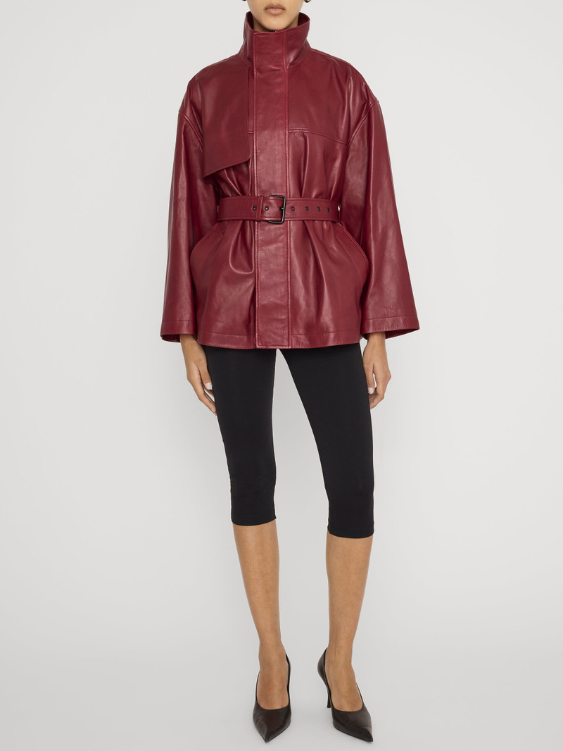 FRAME The Alexandra Leather Trench outlook