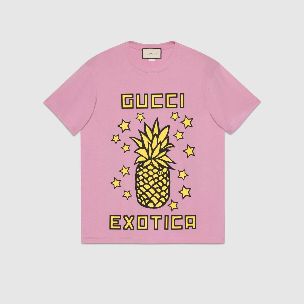 Gucci pineapple print oversize T-shirt - 1