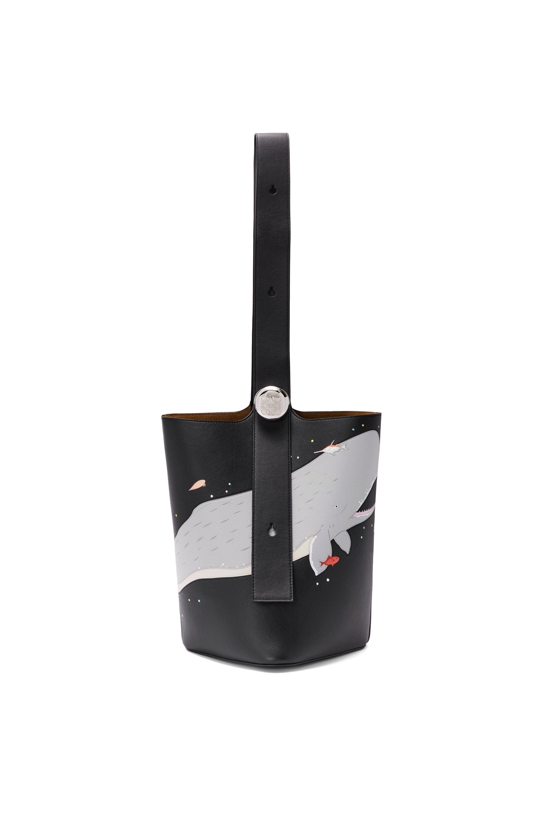 Whale medium Pebble bucket in nappa calfskin - 3