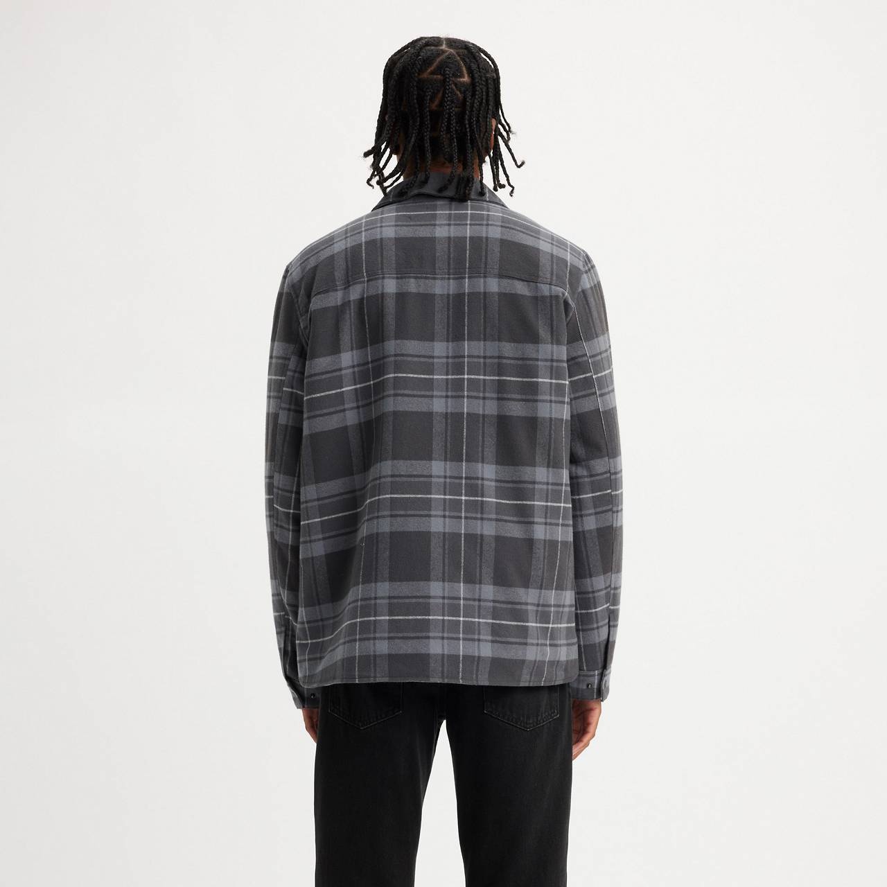 COTTON PLAID QUILTED LINING SHACKET - 2