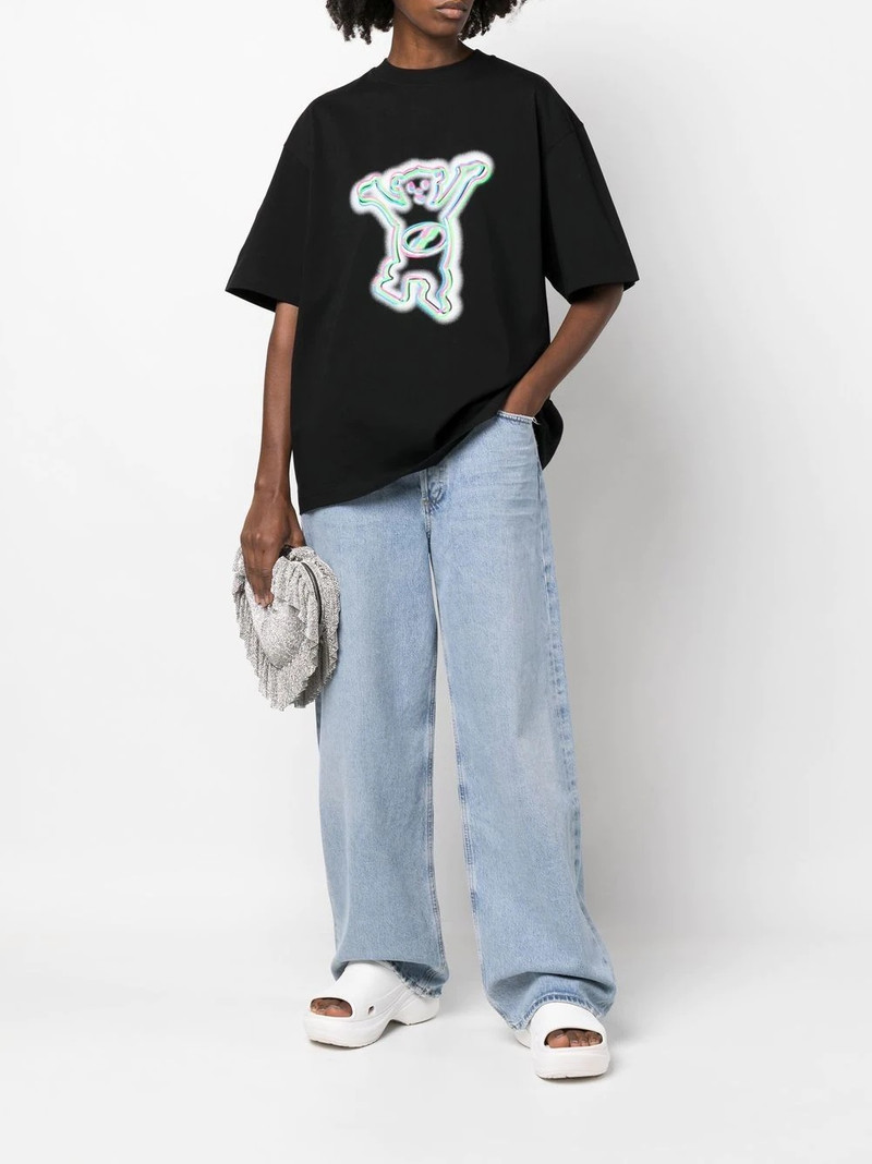 We11done teddy print T-shirt outlook