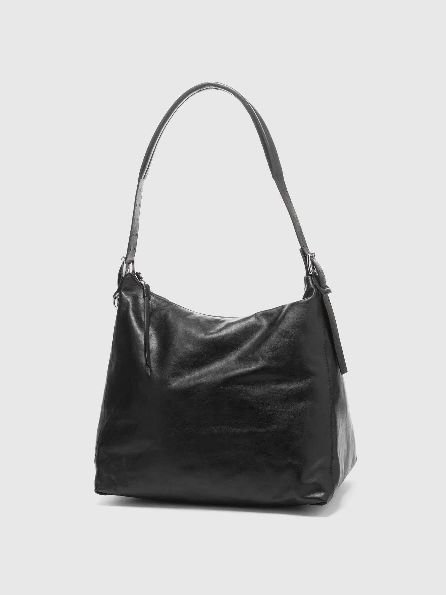 Belted Hobo Bag Dark Chocolate - 1