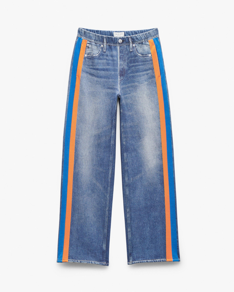 Miramar Sport Stripe Track Pants Cotton Terry 1