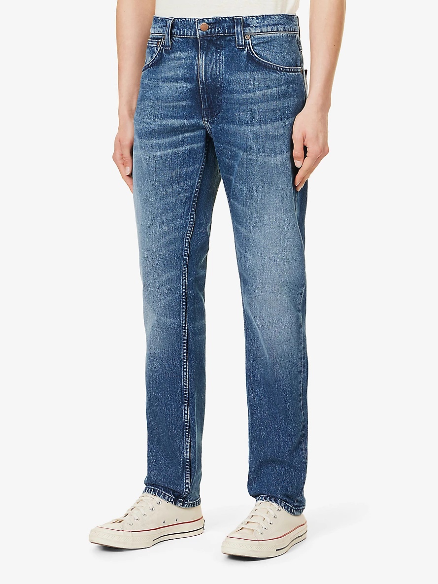Lean Dean slim-leg mid-rise stretch-denim jeans - 3