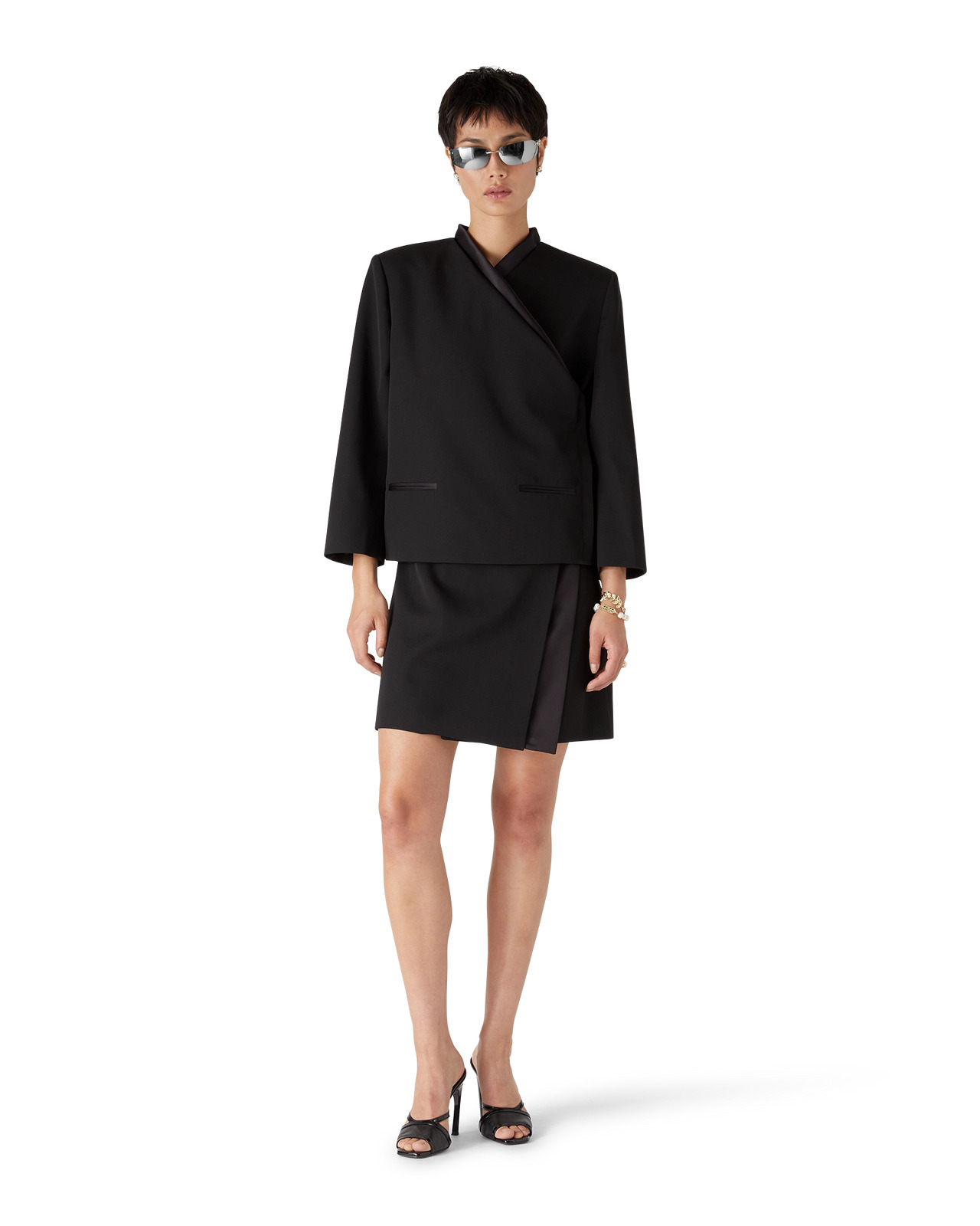 Wool Tailoring Wrap Skirt - 2
