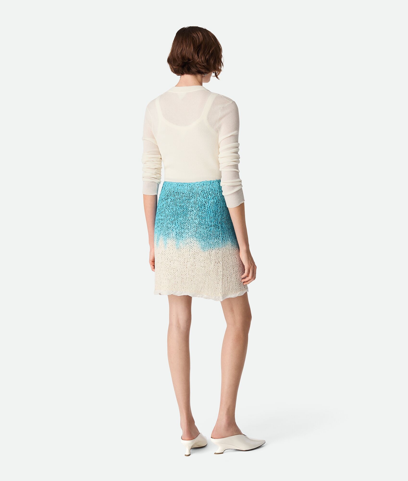 Wool And Silk Overdyed Skirt - 3