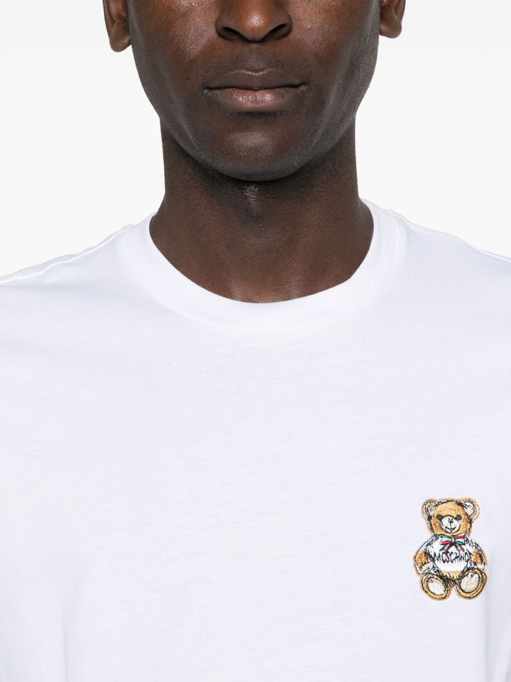 Teddy Bear-patch cotton T-shirt - 5