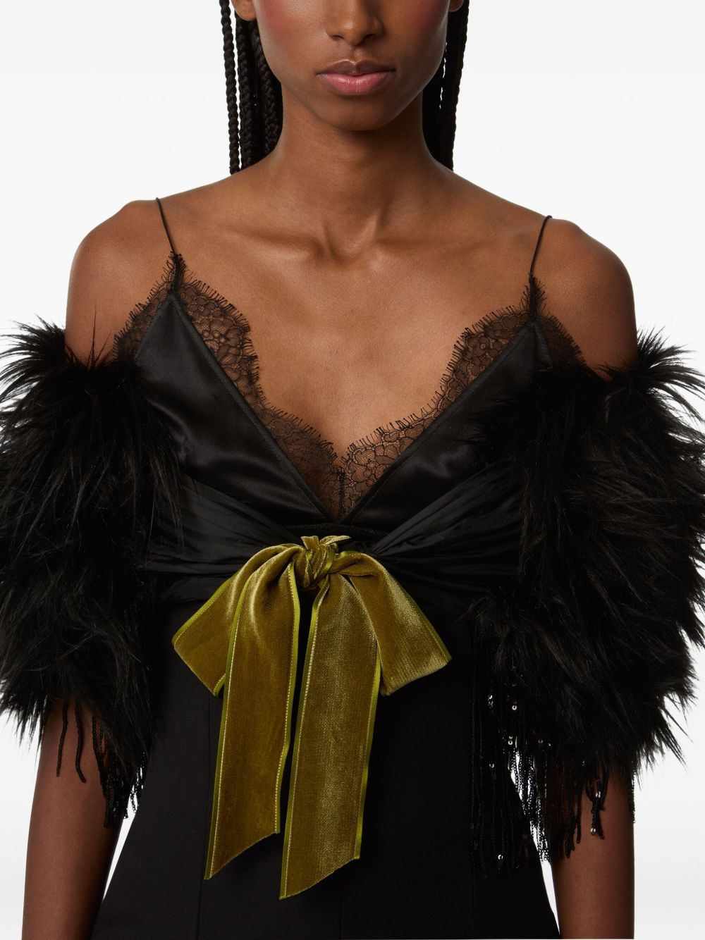 faux-fur stole - 2