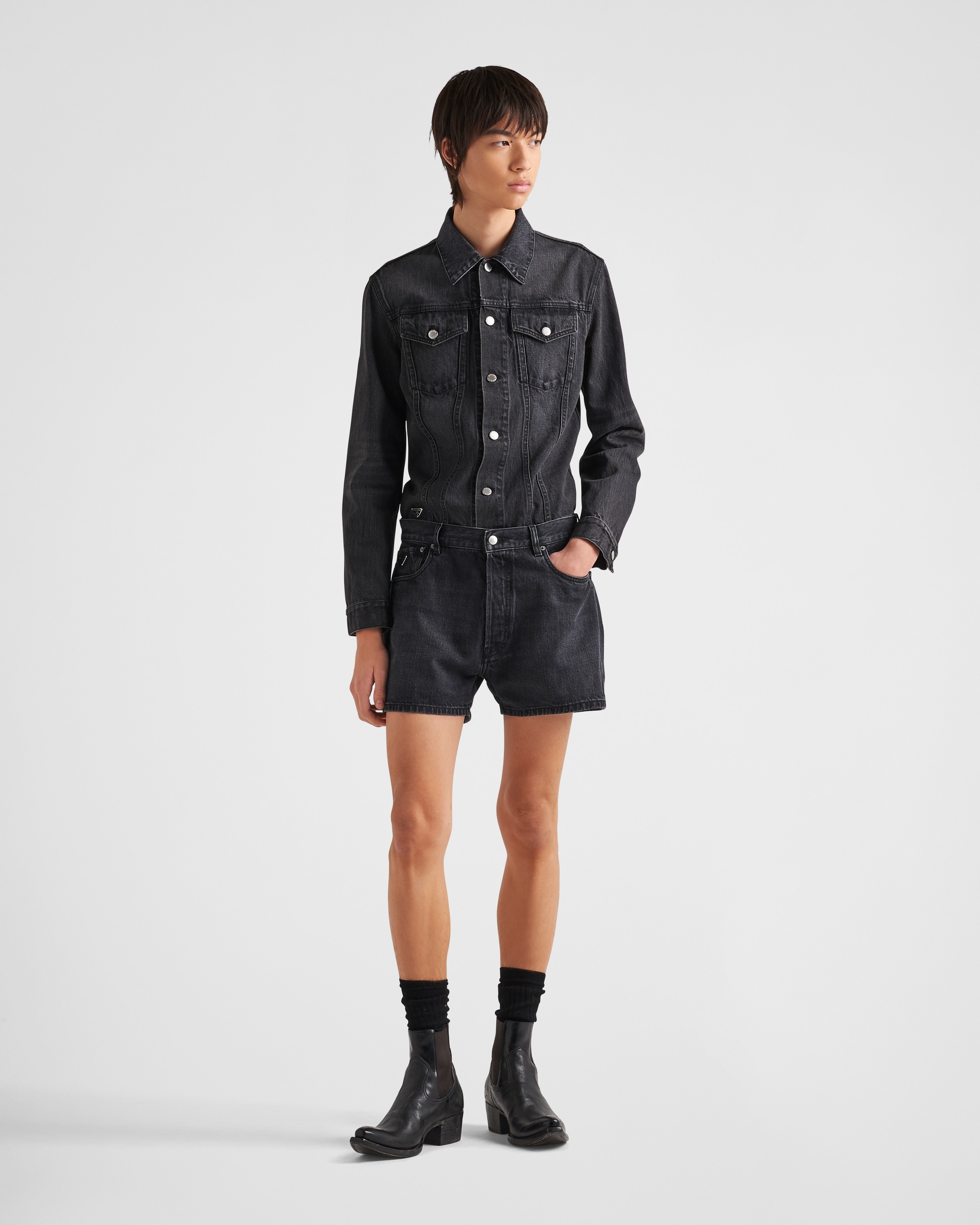 Denim blouson jacket - 2