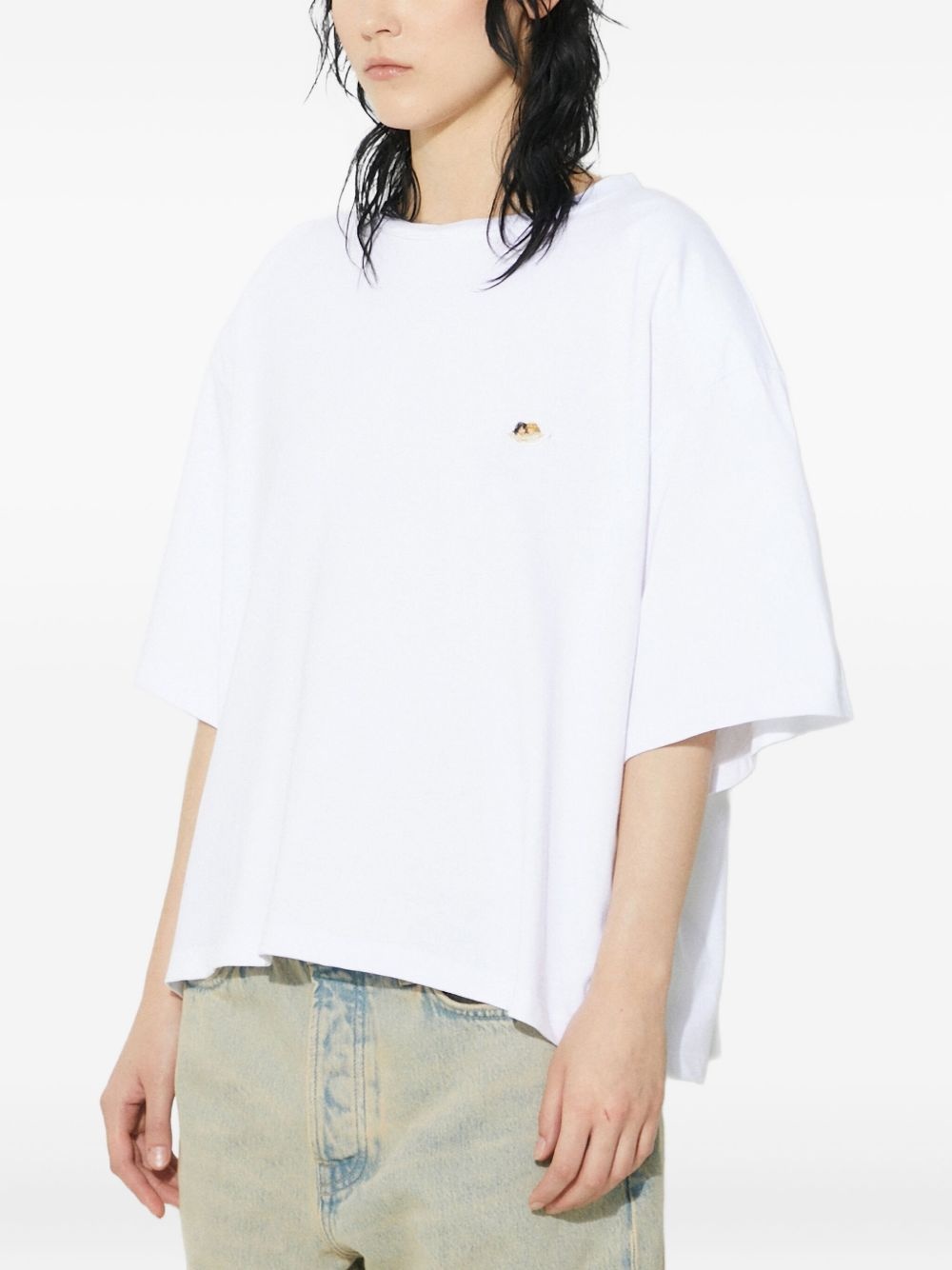 embroidered short-sleeve T-shirt - 3