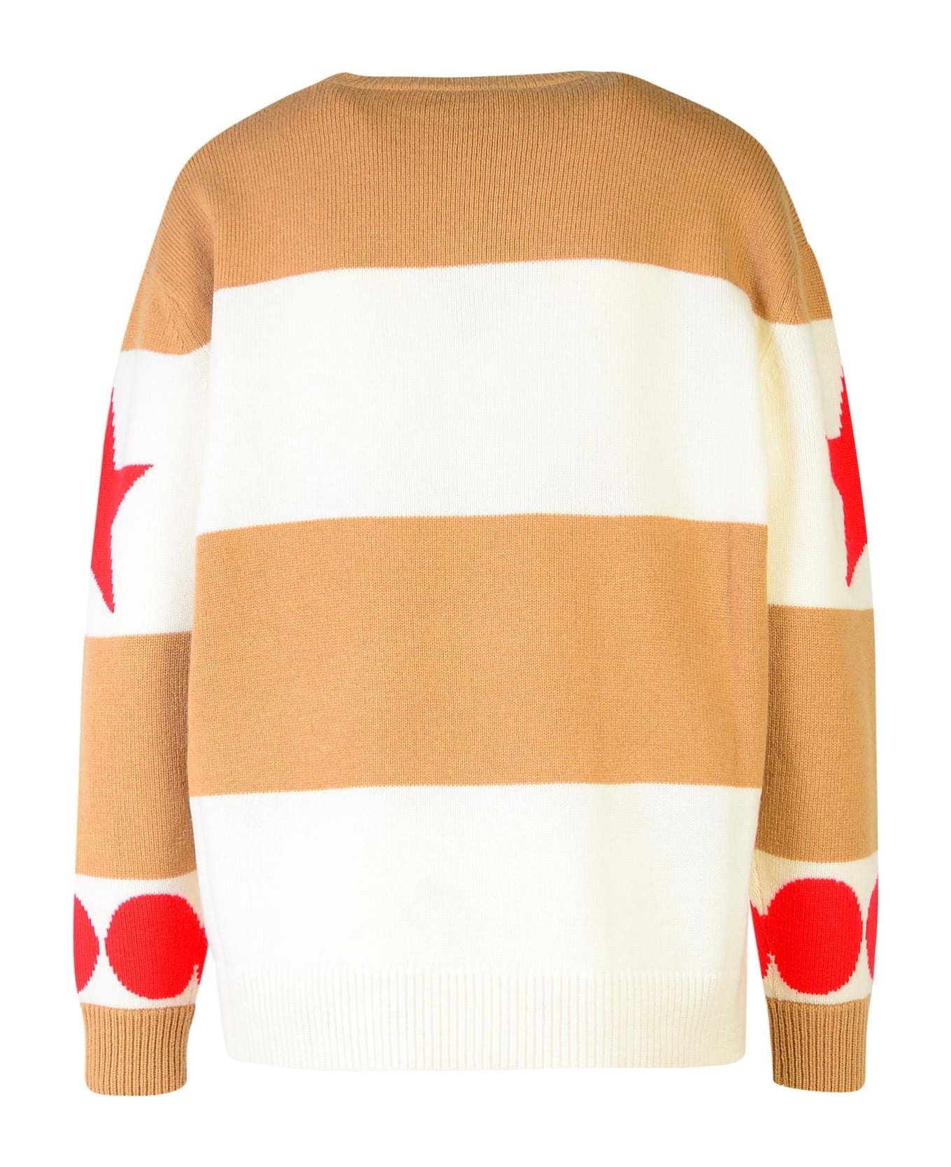 'dirce' Light Brown Wool Blend Sweater - 3
