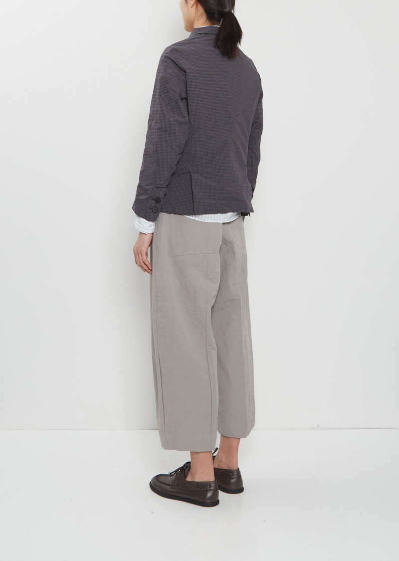 Bergfabel Giulia Cotton Jacket — Grey Check outlook