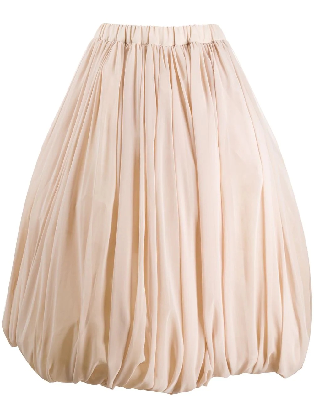 pleated balloon skirt  - 1