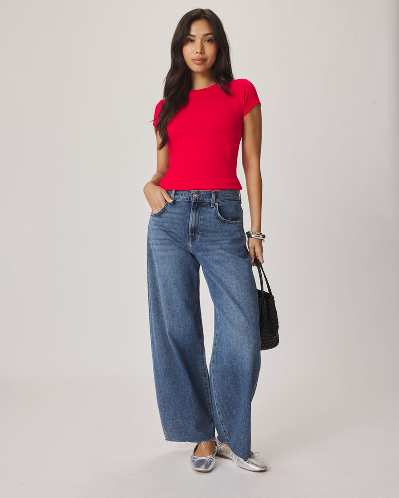 Splendid Josie Stretch Crewneck Tee outlook