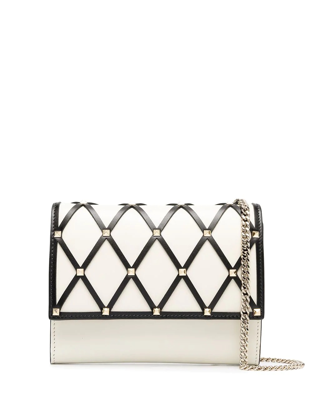 Rockstud leather crossbody bag - 1